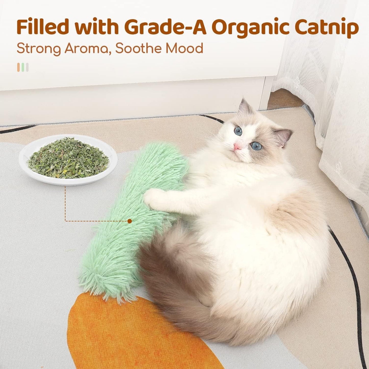 🐾Crinkle Sound Catnip Toy