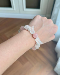 Snow Phantom Quartz - Handmade Beard Bracelet